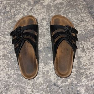 Black Birkenstocks size 7
